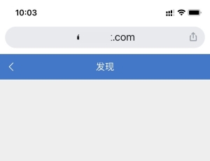 X3.5手机页面，输入网址默认进入是发现页，点首页按钮无法跳转到首页