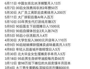 2024上半年媒体报道的赚钱项目汇总，最低月收入0.8万，有多少站长没有达标？