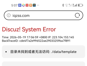 我的网站提示“Discuz! System Error”，该怎么办啊？