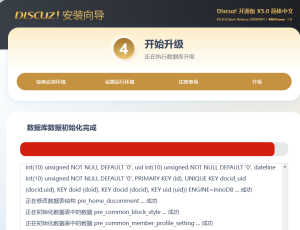 Discuz! X 升级Discuz! X5.0 问题